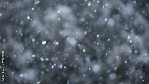 降雪（スローモーション）