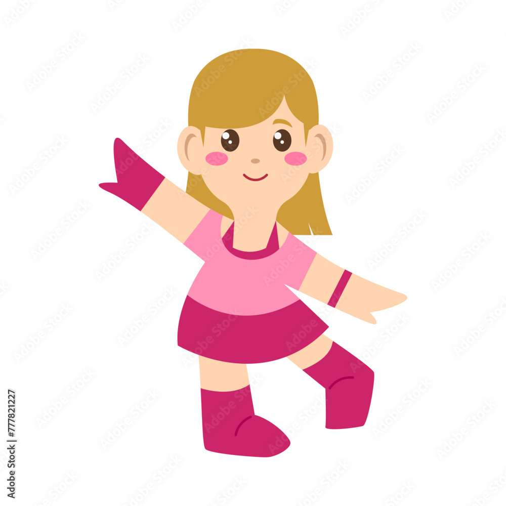 Kpop Idol cartoon, digital art illustration Kpop Idol cartoon, digital art illustration
