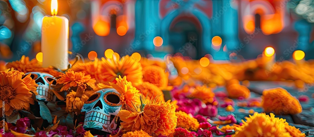 Paper Cut Style Dia de los Muertos Brings Vibrant Colors to the Streets