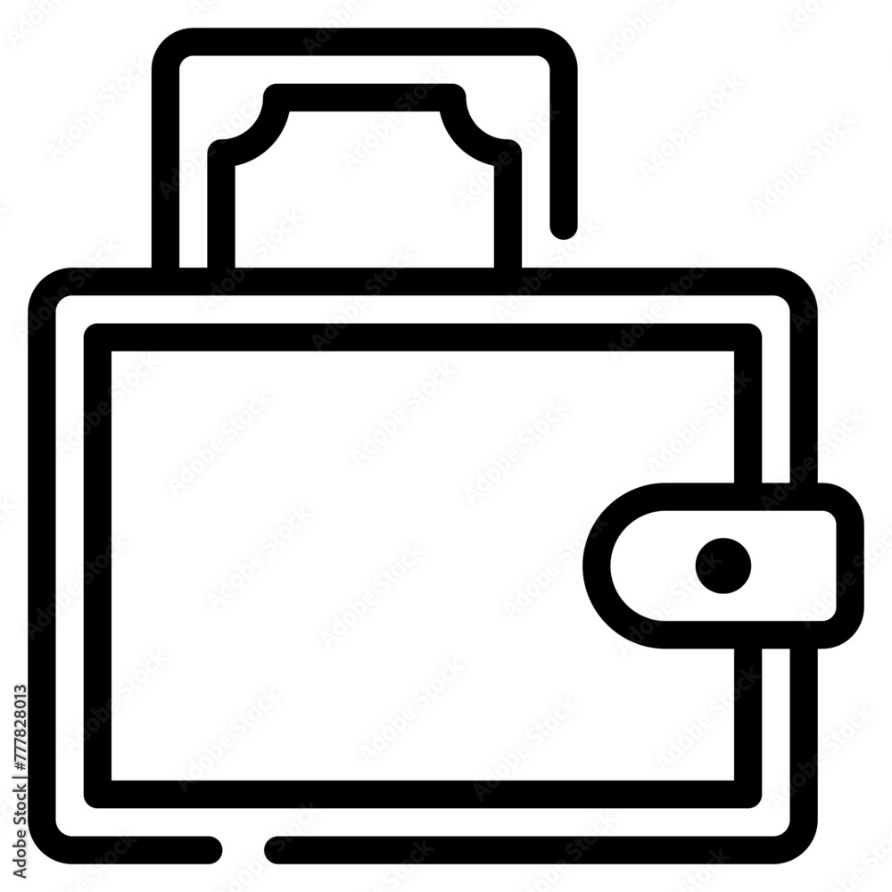 Wallet Line Icon Wallet Line Icon