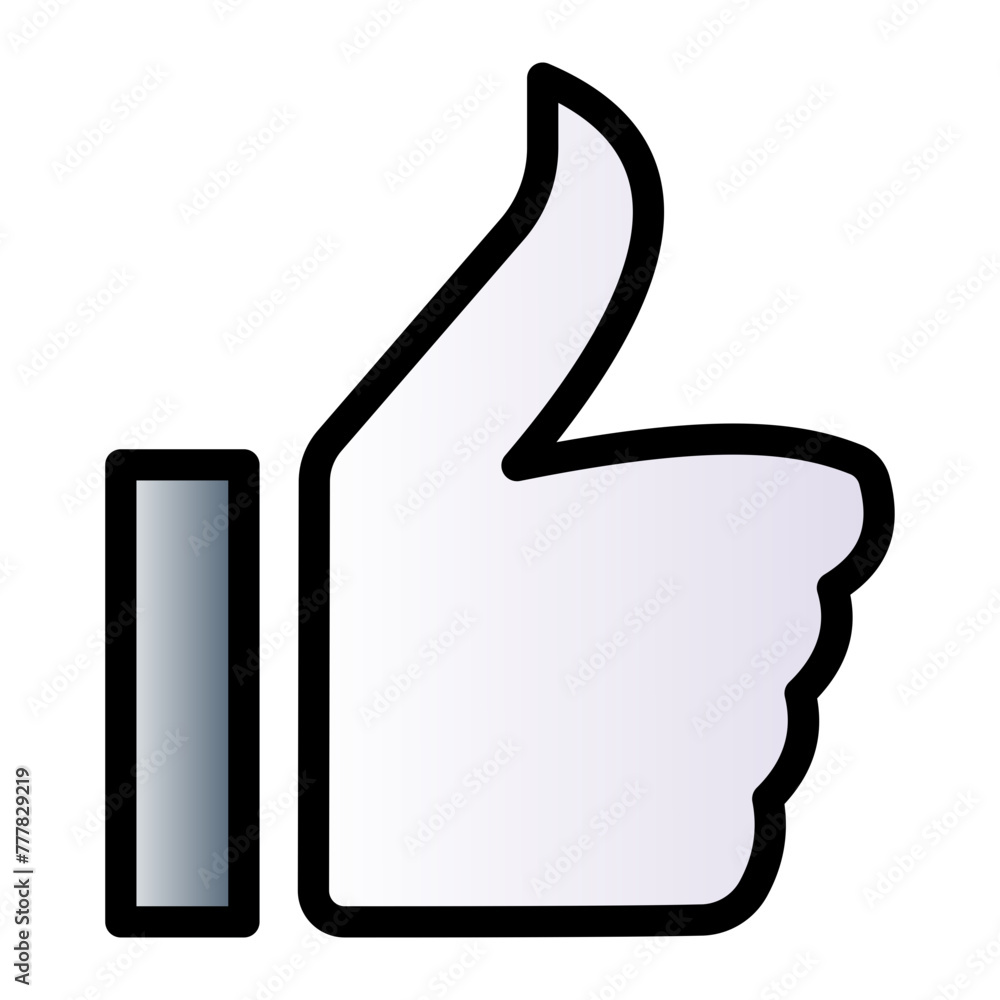 This is the Like icon from the Data Management icon collection with an Color Lineal Gradient style This is the Like icon from the Data Management icon collection with an Color Lineal Gradient style