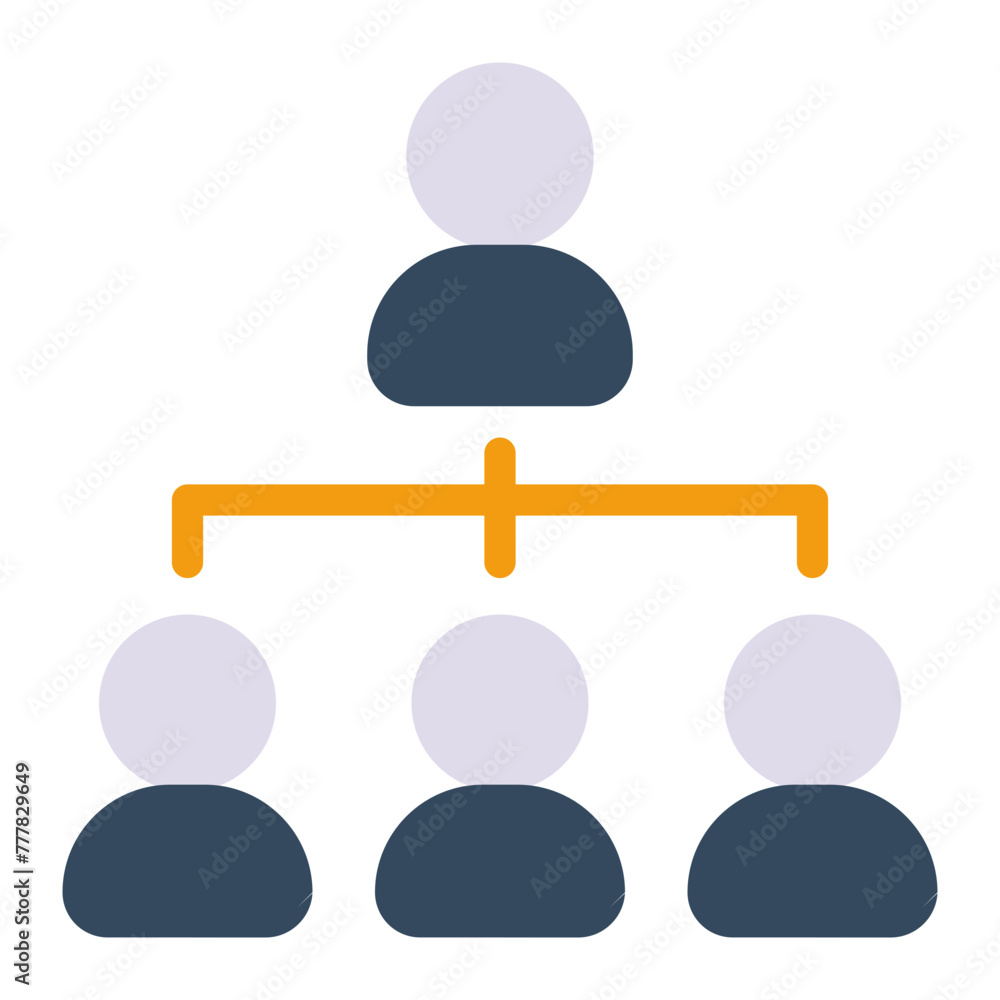 This is the Team Leader icon from the Data Management icon collection with an Color style