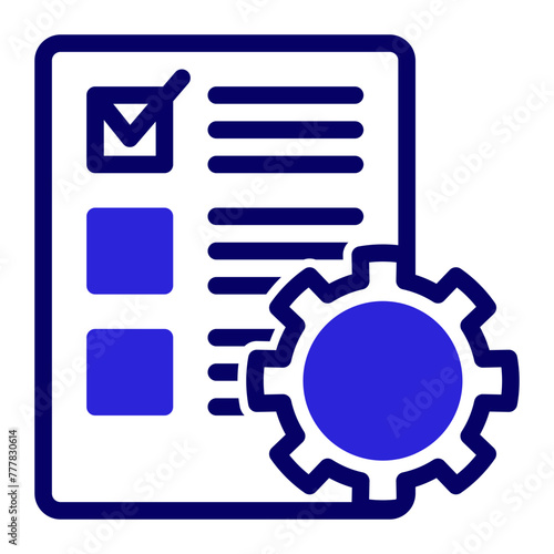 This is the Setting icon from the Data Management icon collection with an Mixed style © Winaldi