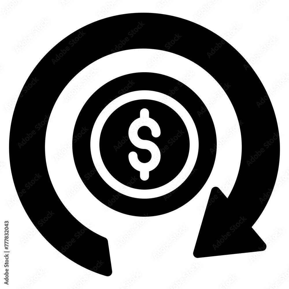 Dollar Exchange Solid Icon Dollar Exchange Solid Icon