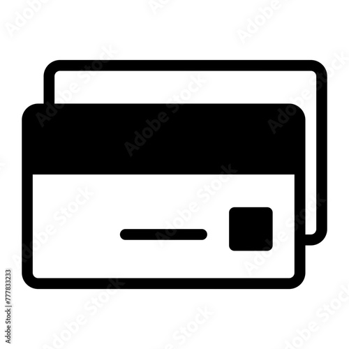 This is the Credit Card icon from the Finance icon collection with an Mixed style