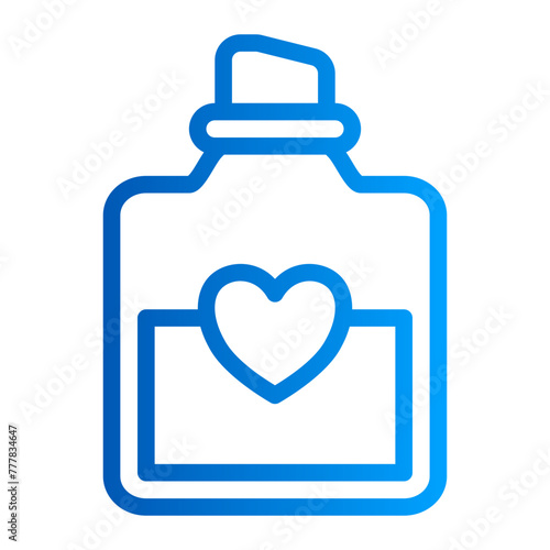 This is the Love Potion icon from the Valentine icon collection with an Outline Gradient style