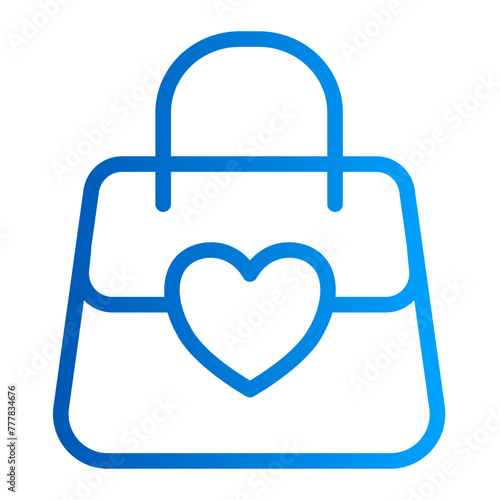 This is the Bag icon from the Valentine icon collection with an Outline Gradient style