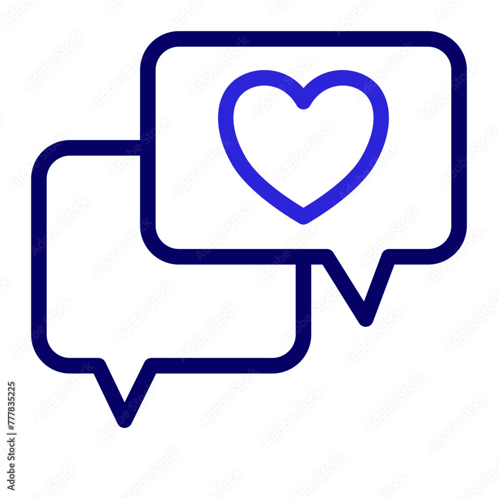 This is the Communication icon from the Valentine icon collection with an Outline Color style This is the Communication icon from the Valentine icon collection with an Outline Color style