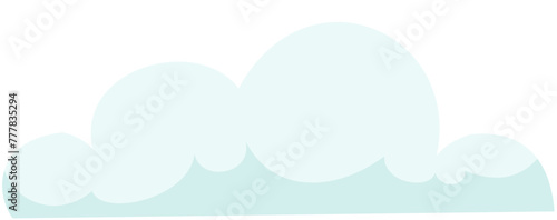 illustration cloud puff cartoon