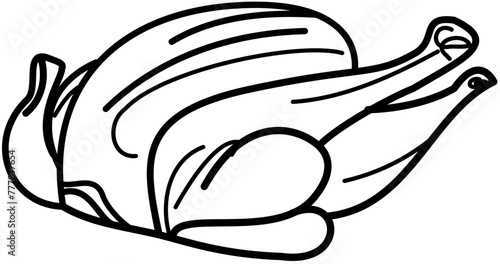 chicken turkey illustration thanksgiving