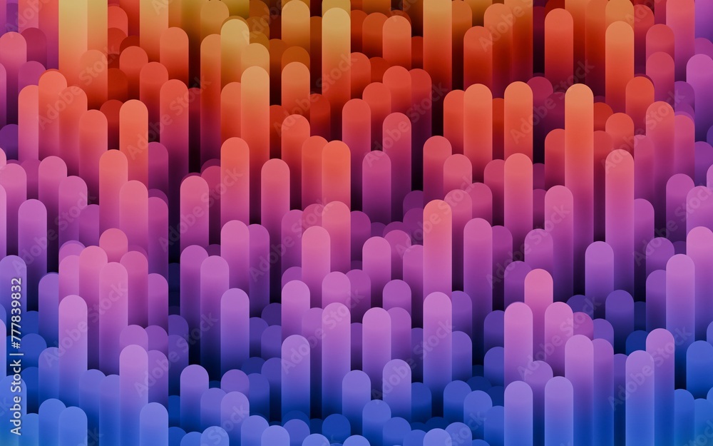 Obraz premium Abstract background with colorful candy looking shapes 3D Render