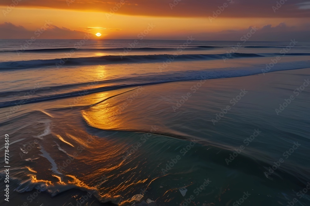 Fototapeta premium sunset on the beach