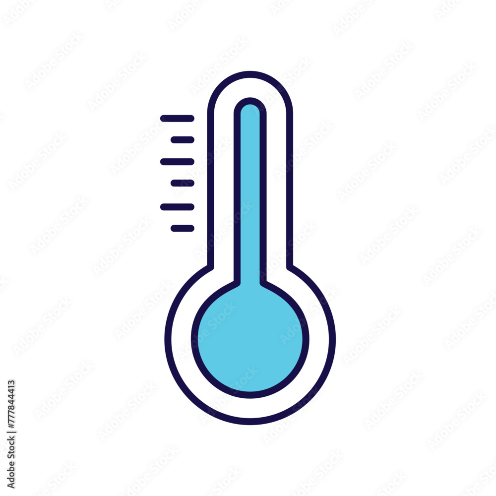thermometer icon with white background vector stock illustration thermometer icon with white background vector stock illustration