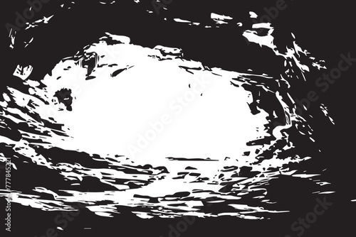 black and white grunge frame