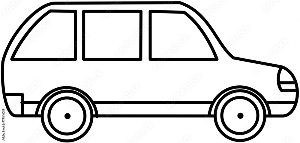 vehicle car on road illustration