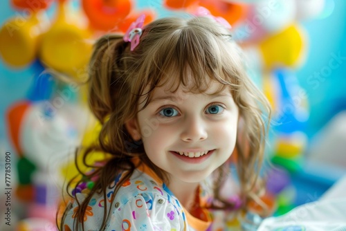 Joyful smiles of children following dental appointments amid playful decor