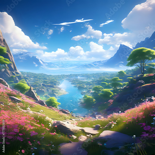 Beautiful Landscape by AI Generator