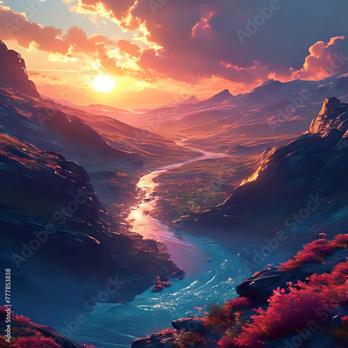 Beautiful Landscape by AI Generator