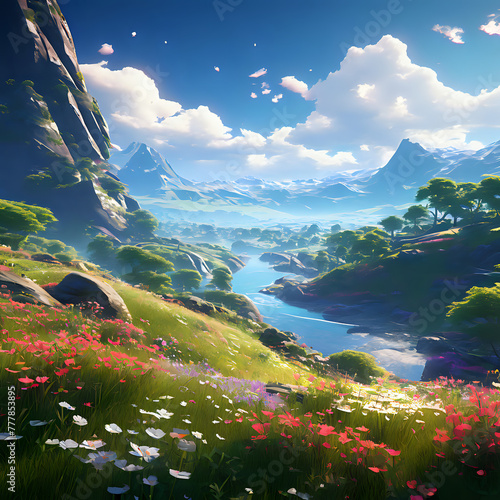 Beautiful Landscape by AI Generator