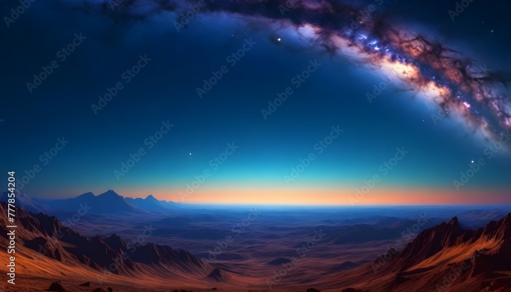 Galaxy landscape, starry details, Starseed, Celestial esoterica, neon colors, realistic, ultra 8k resolution