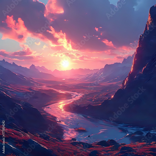Beautiful Landscape by AI Generator