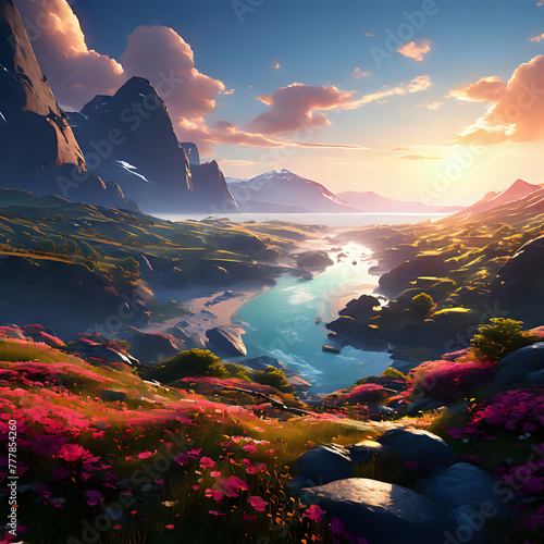 Beautiful Landscape by AI Generator