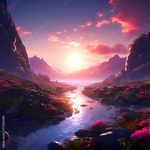 Beautiful Landscape by AI Generator
