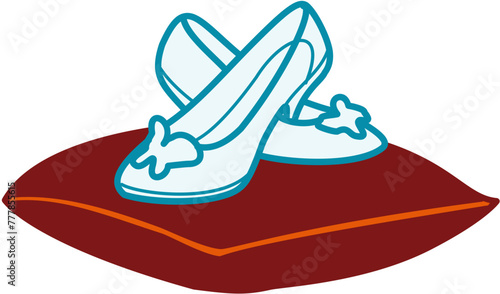 cinderella glass shoes pair accessories
