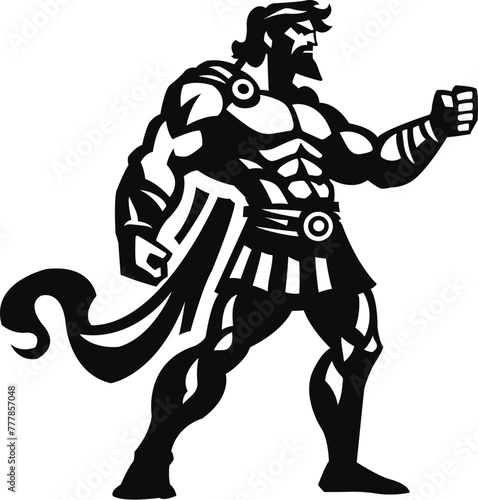 Hercules Son of Zeus Logo © toonandlogo