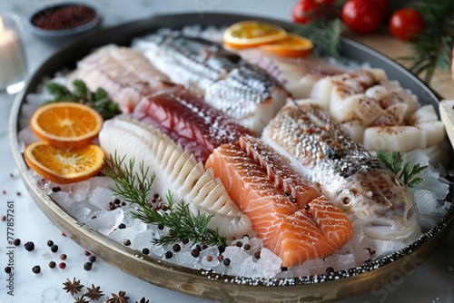 Frozen Fish Segment, seafood, bakery, cake plate