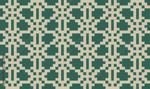 Seamless traditional woven pattern called Anyaman
 photo
