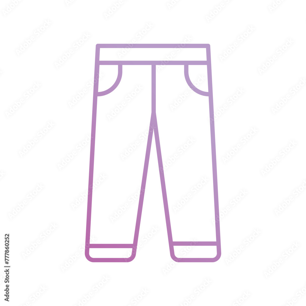 pants icon with white background vector stock illustration pants icon with white background vector stock illustration