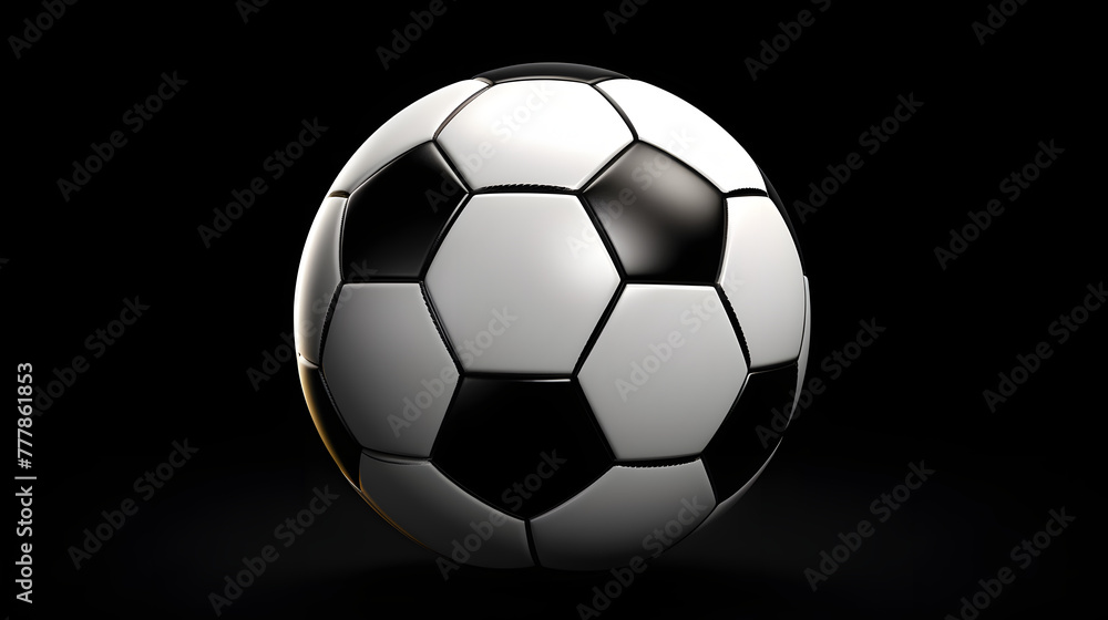 Soccer ball icon 3d