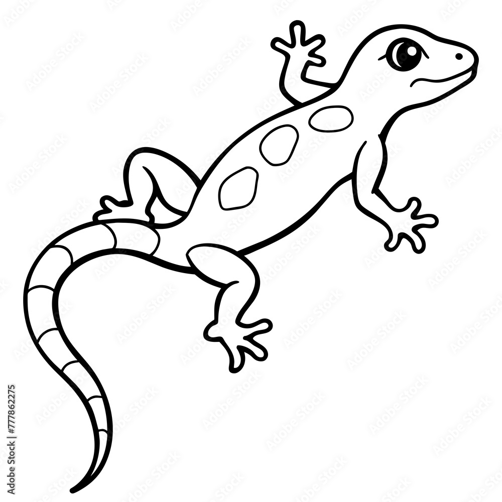 Lively Lizard: Vector Illustration Lively Lizard: Vector Illustration