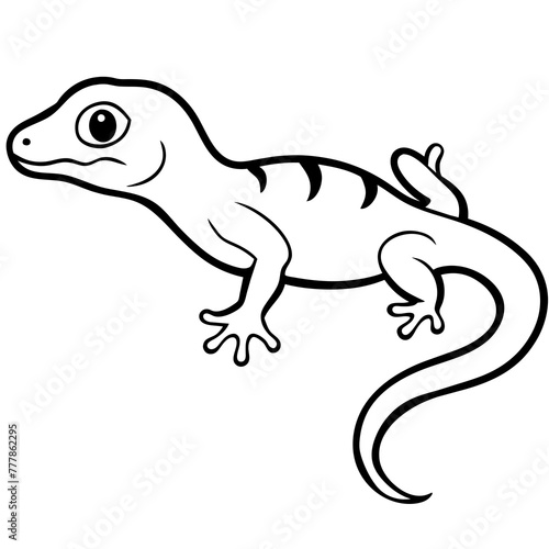  Lively Lizard  Vector Illustration