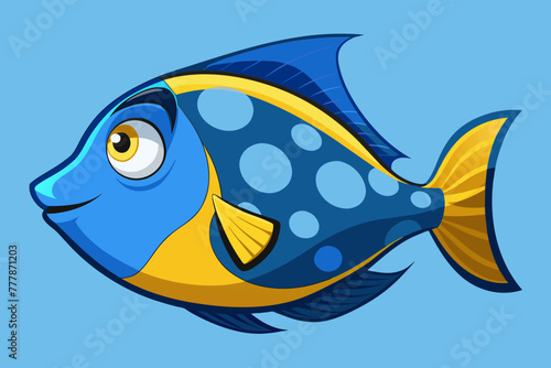 sea-fish--in-profile--side-view--the-head vector illustration 