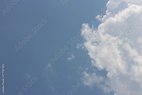 Blue sky with clouds in the sky