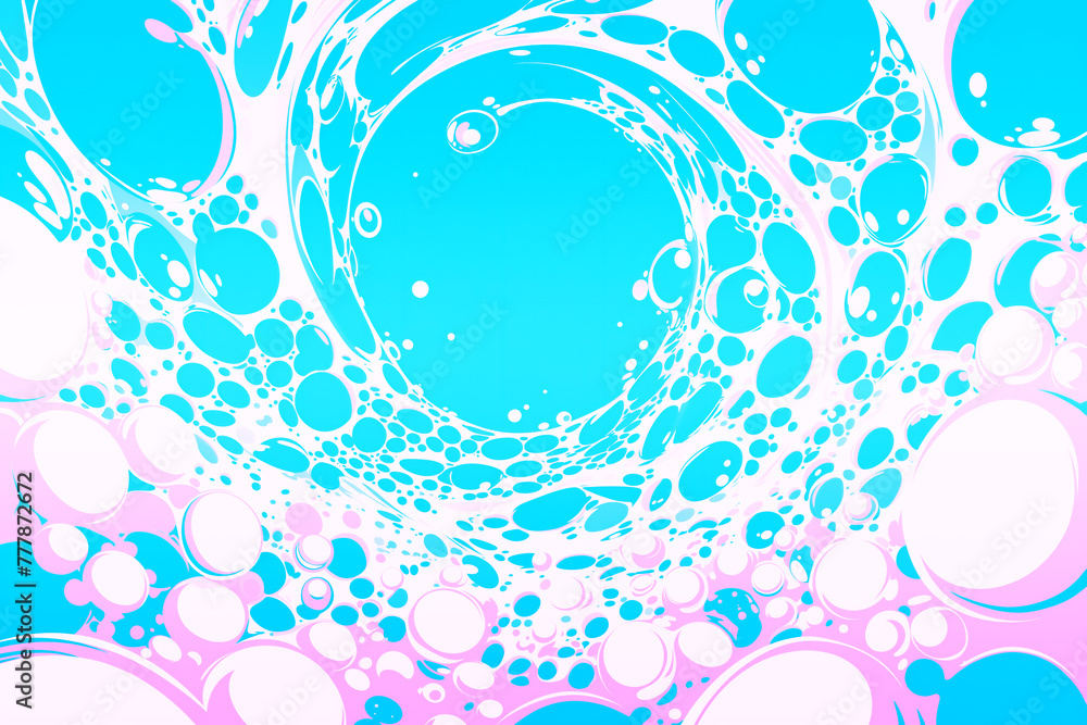 夏の青い空に波しぶきと泡のポップアートの背景 Stock Illustration | Adobe Stock