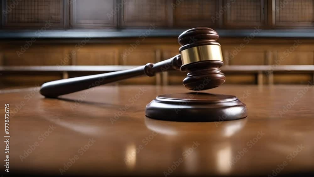 Gavel of a judge at court, law and lawyer authority concept Gavel of a judge at court, law and lawyer authority concept