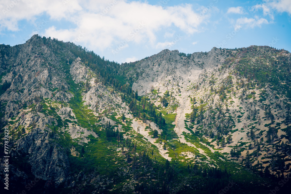 Naklejka premium paisaje con montañas