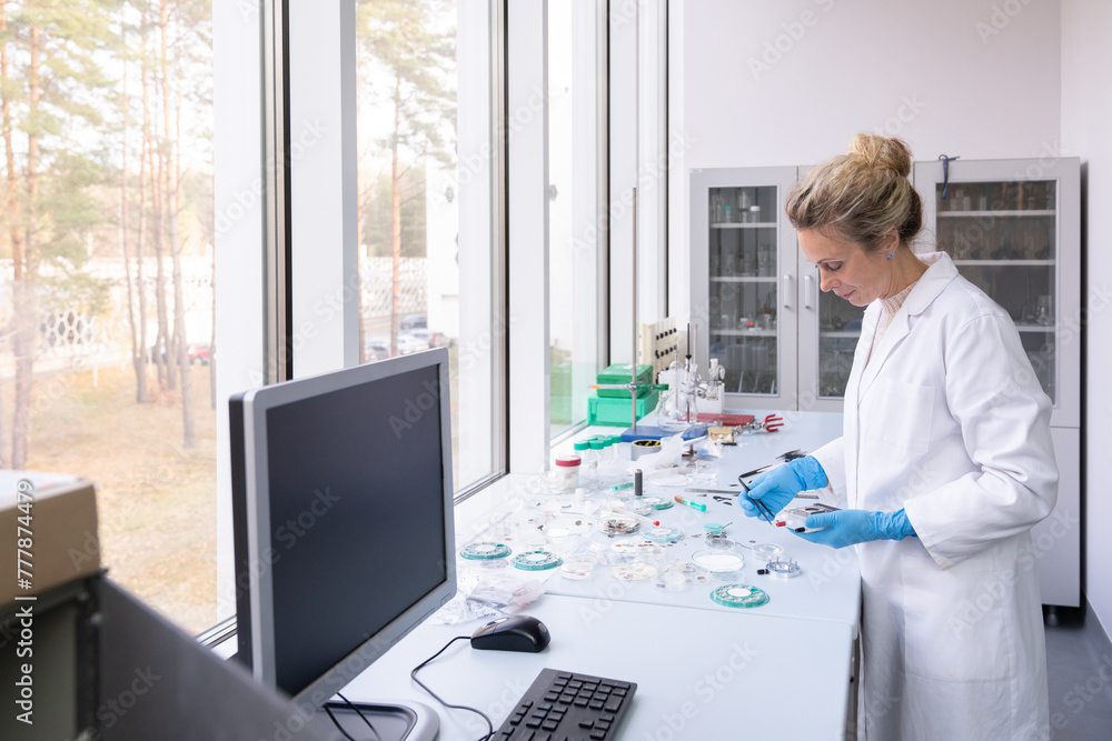 Scientist Busy In Electrochemistry Lab Scientist Busy In Electrochemistry Lab
