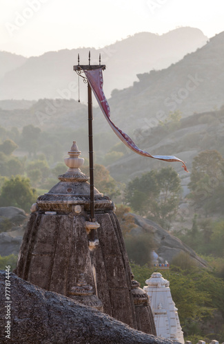 View over a temple photo