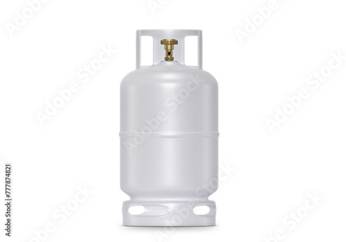 White gas tanks, transparent background