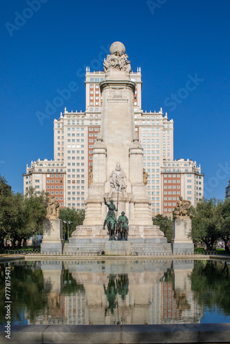 Miguel de Cervantes monument photo