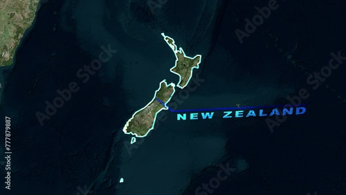 New Zealand World Map