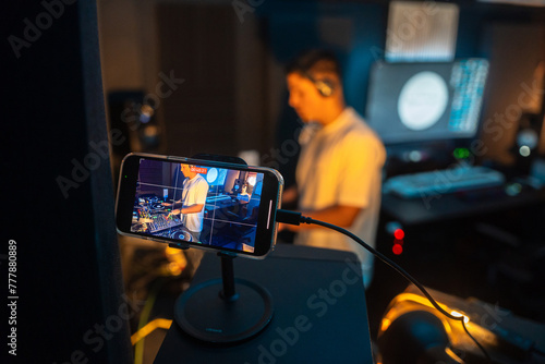 DJ Recording his Music Set photo