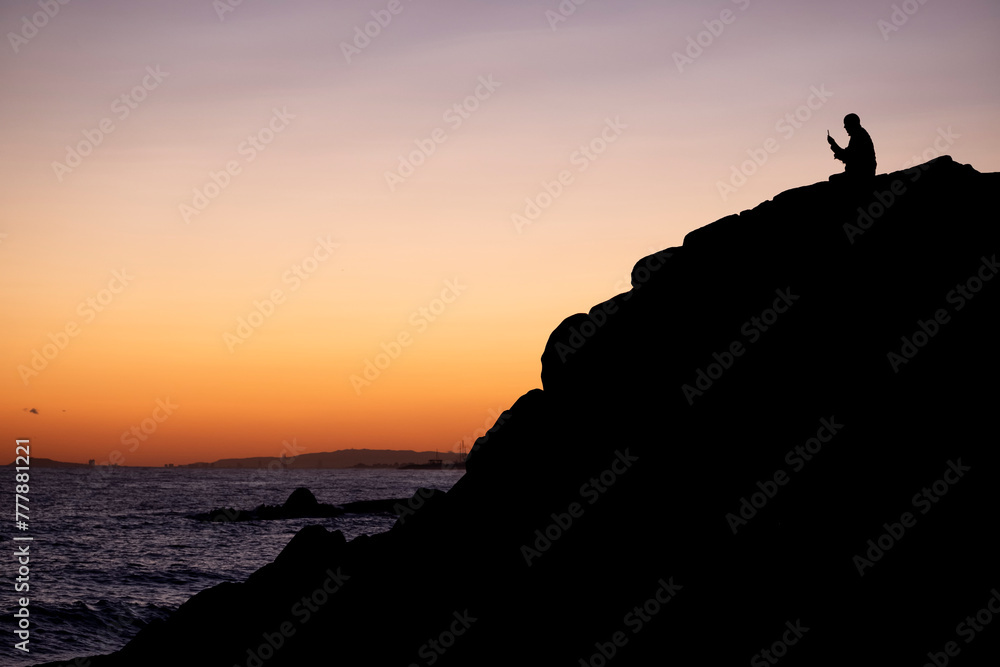 Silhouette of a person Silhouette of a person