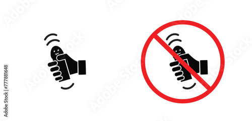 Canvas Print icon warning masturbation black outline for web site design 
and mobile dark mod
