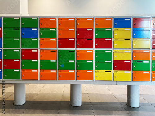 colourful mailboxes photo