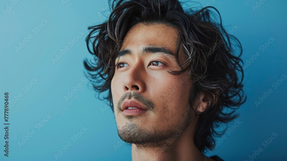 Fototapeta premium Stylish young men with medium-length hair